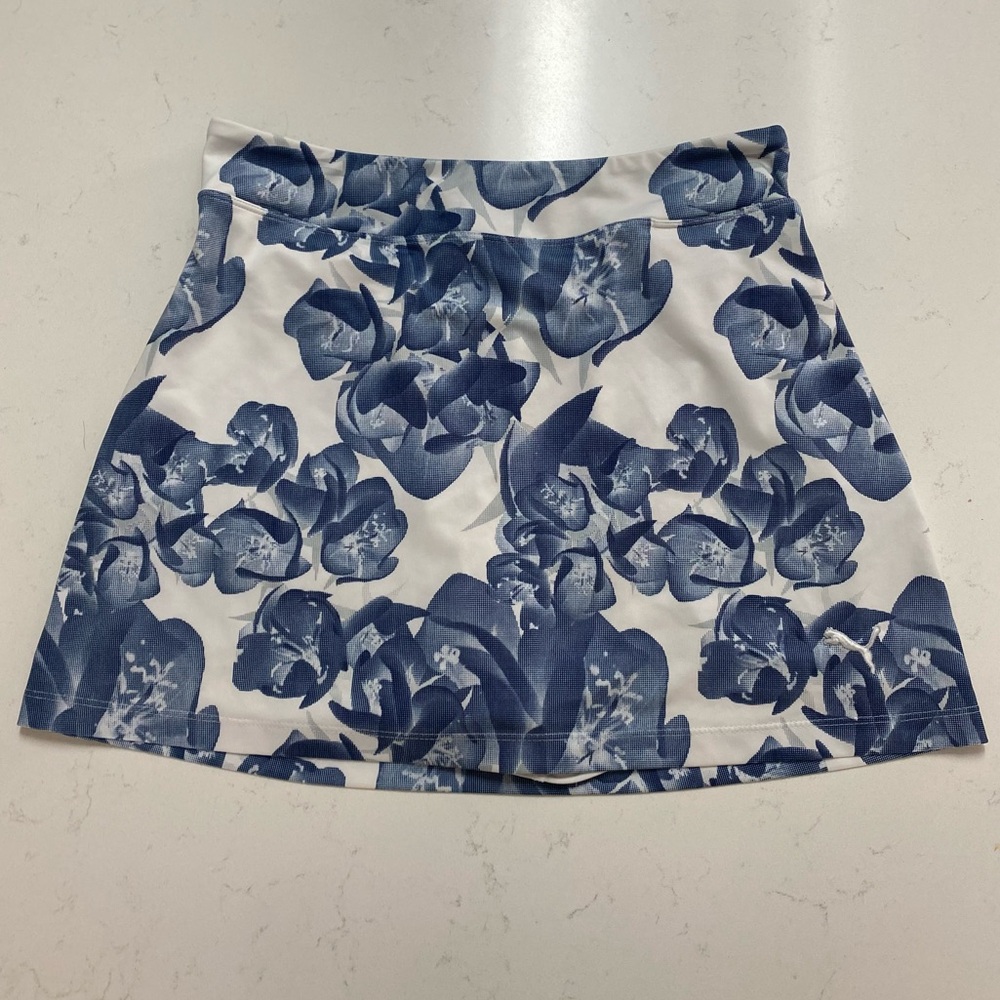 Puma Floral Blue and White Women's Golf Skirt